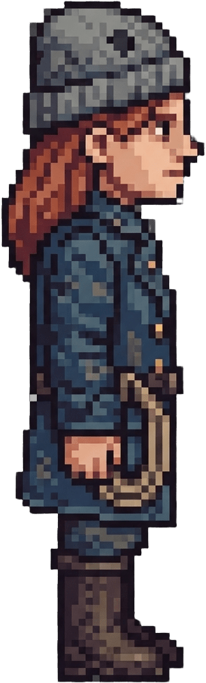 Image: Redraw this exact pixel-art character in the same