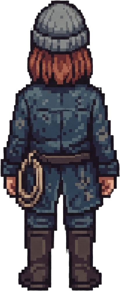 Image: Redraw this exact pixel-art character in the same