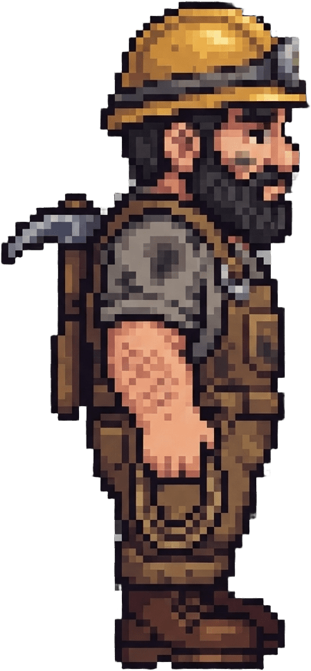 Image: Redraw this exact pixel-art character in the same