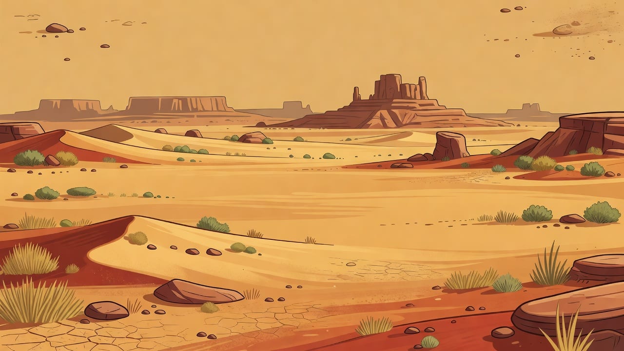 Western Desert Map Background
