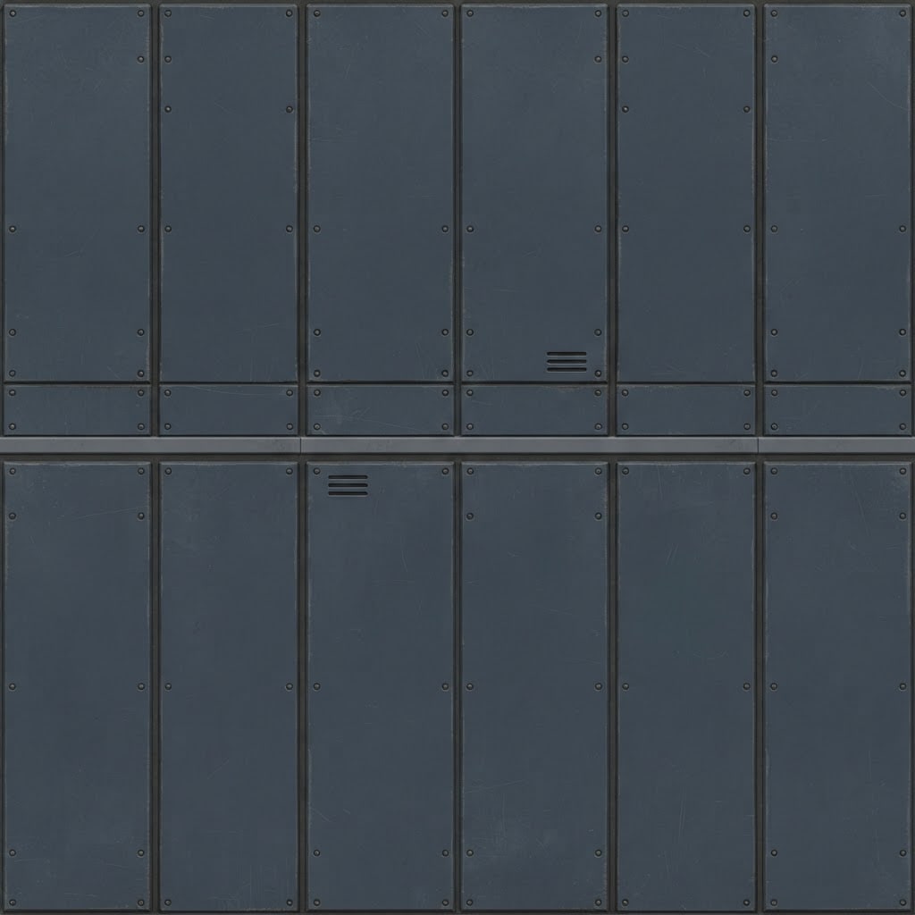 Image: Seamless tileable texture of a space station inter