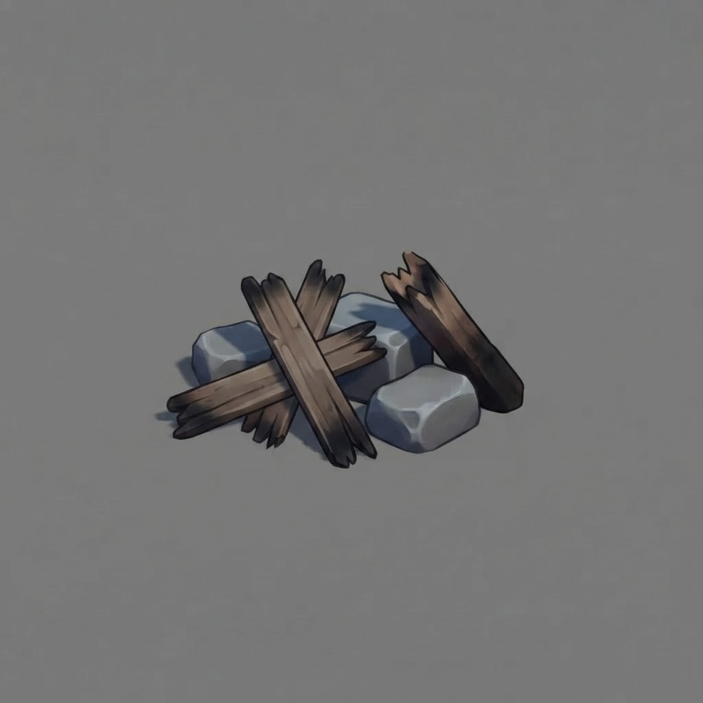 Image: A SMALL rubble cluster from a destroyed building: