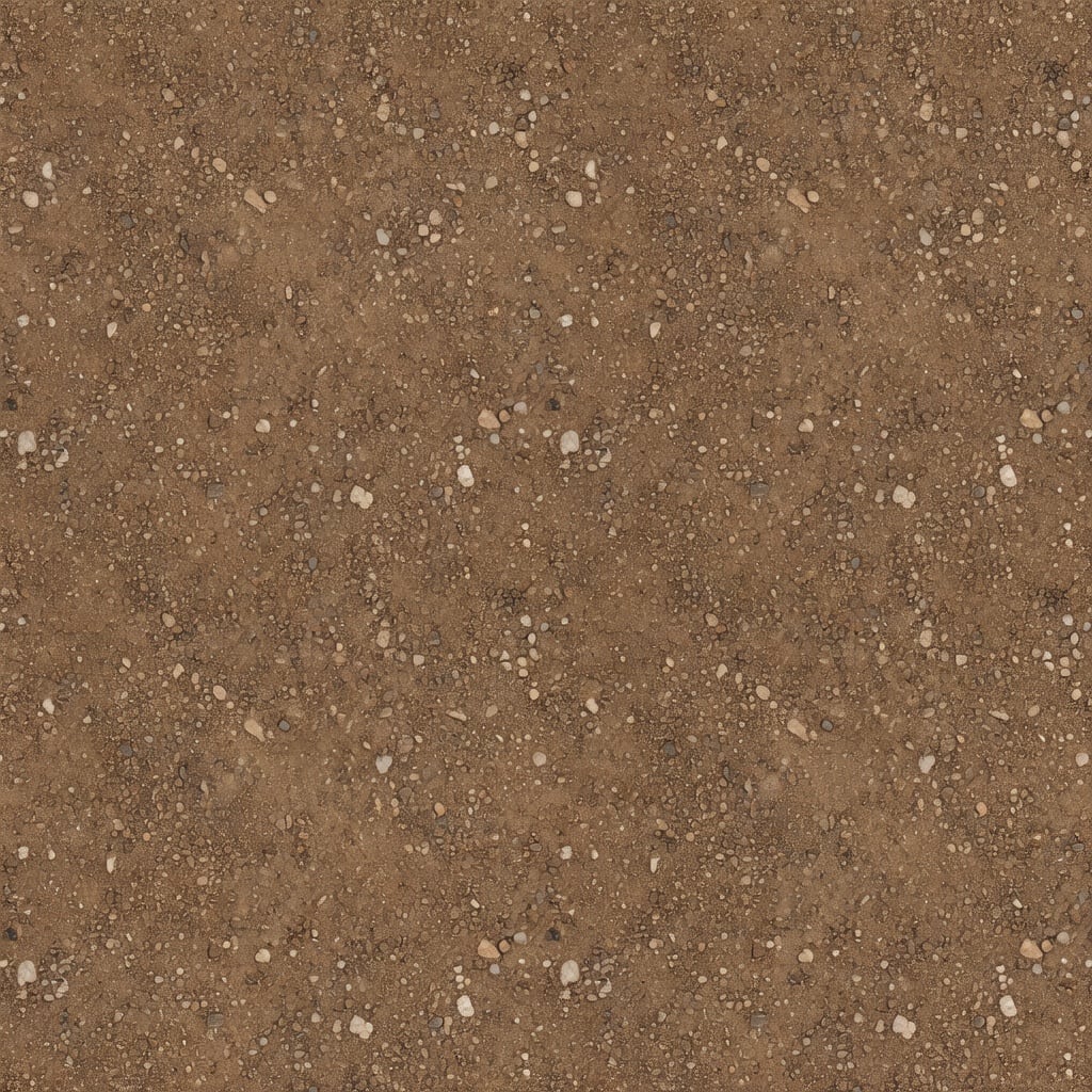 Dry Dirt Gravel Terrain Albedo