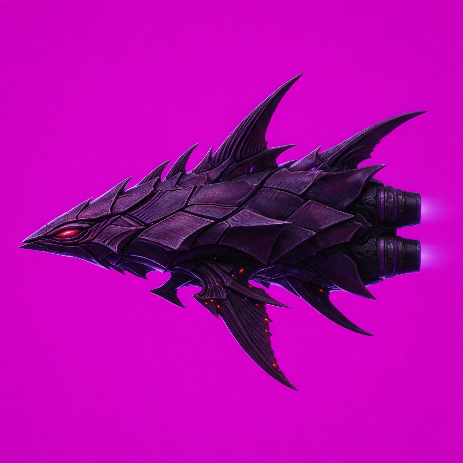 Enemy Raider A Side Profile (nose left)