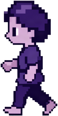 Left Facing Pixel Wanderer