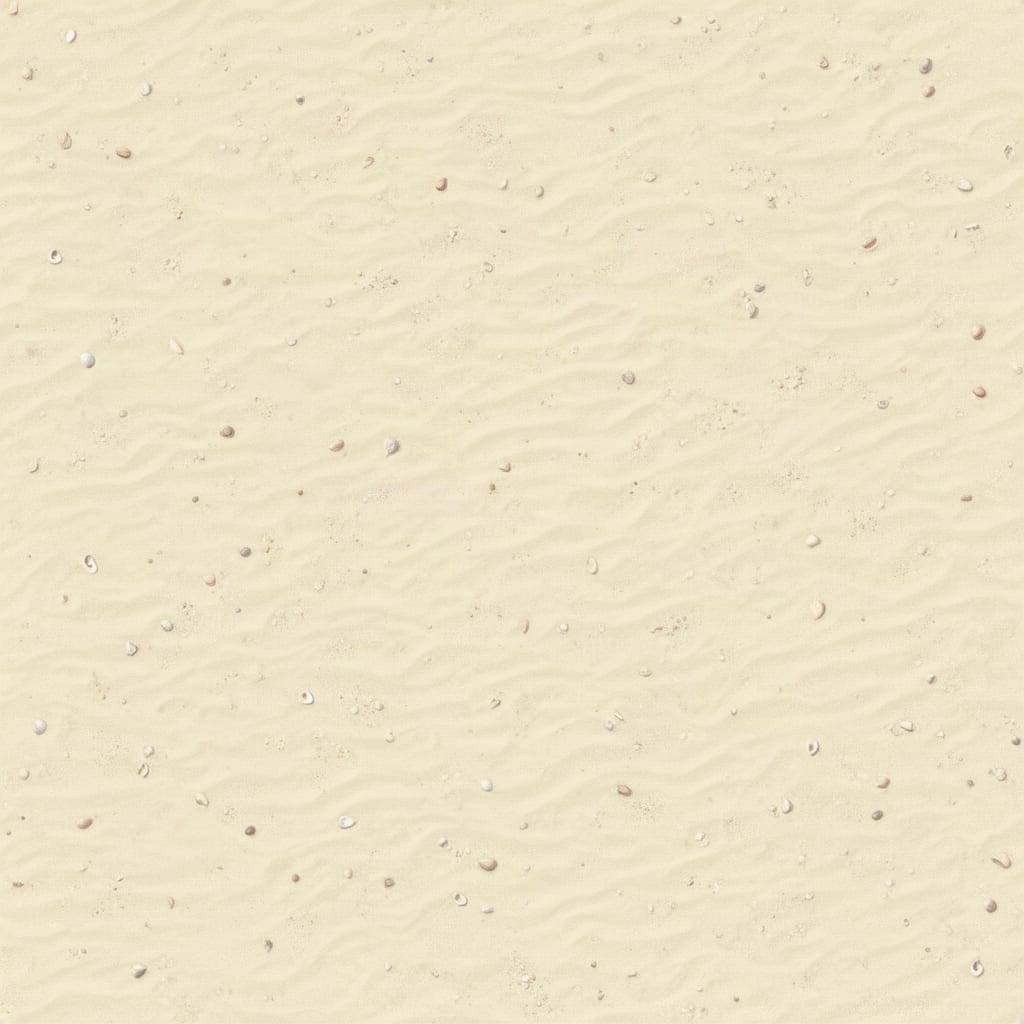 Image: Pale tropical beach sand seen from directly overhe