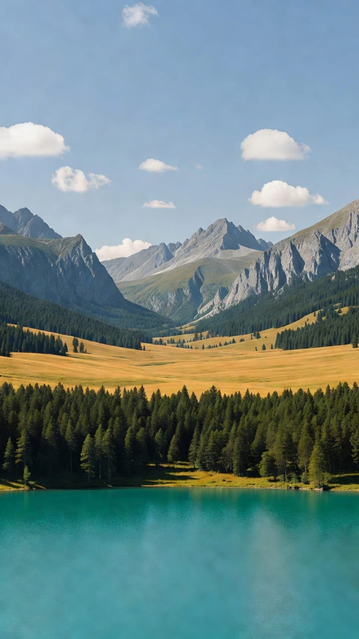 Photorealistic Alpine Landscape Placeholder