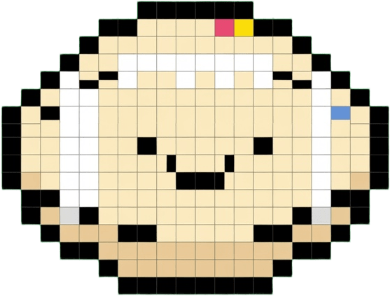 50x89 Seven-Color Cute Football Sprite