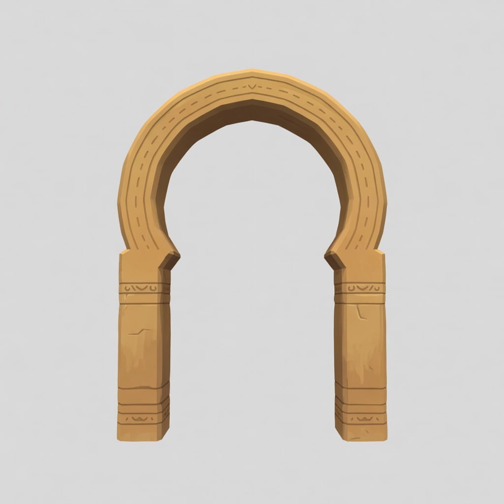 Moorish Stone Archway Reference