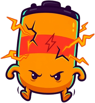 Orange Battery Runner Enemy Sprite
