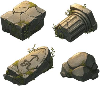 Overgrown Ancient Masonry