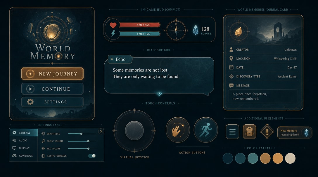 World Memory — Mobile UI Art Pack