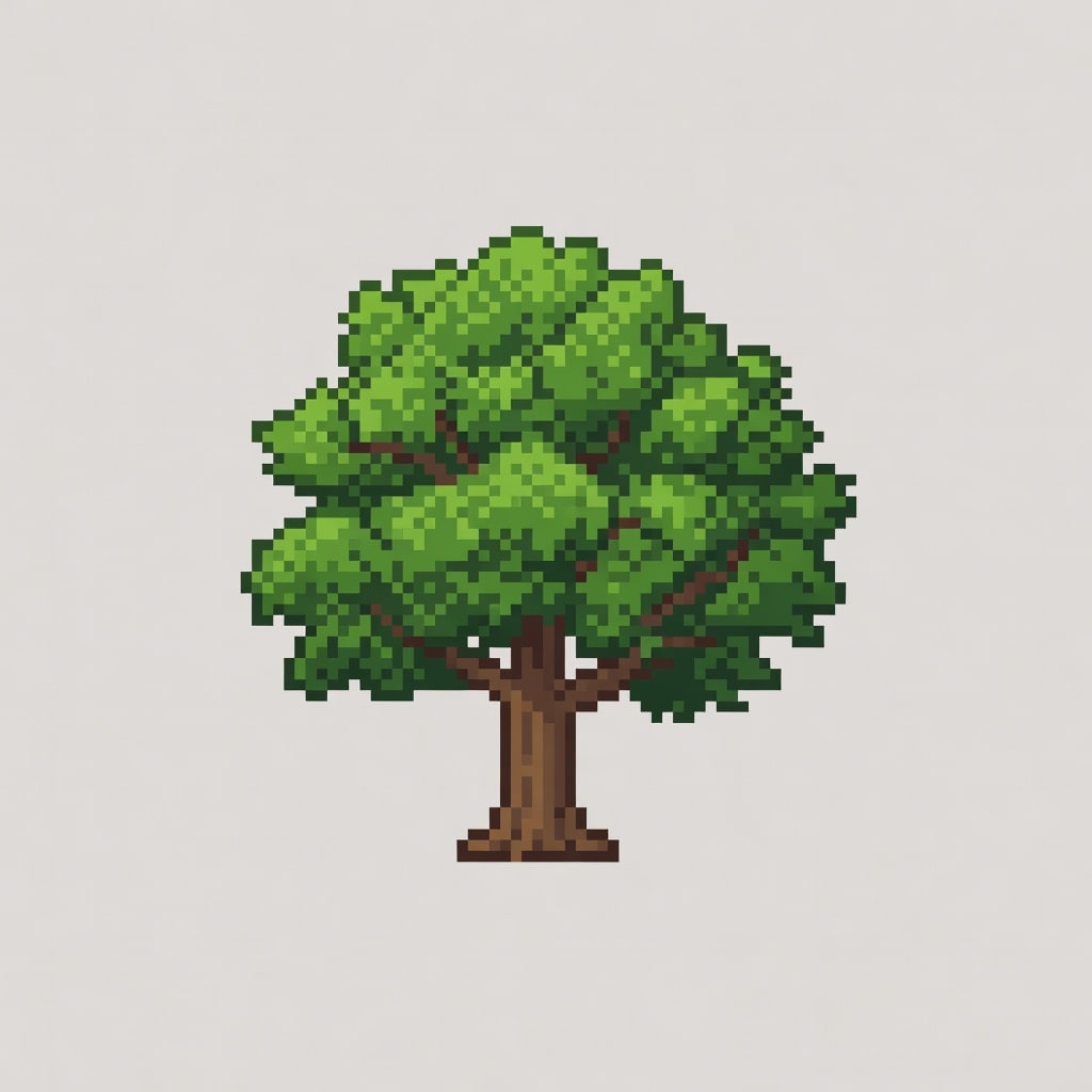 Oak tree pixel sprites (1 / 2)