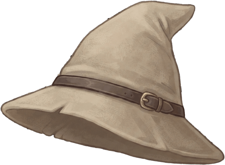 Image: A game equipment icon: one pointed tan cloth trave
