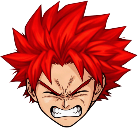 Wincing Red Haired Character