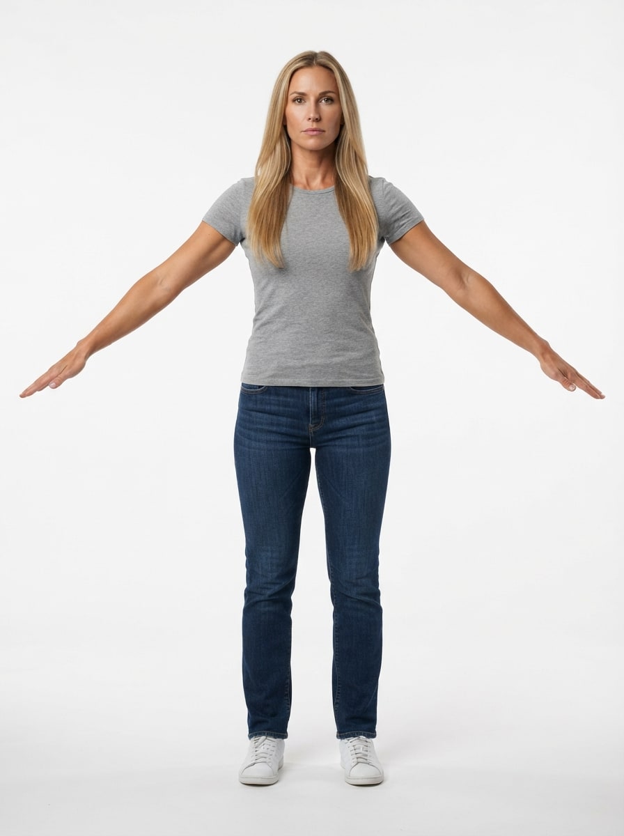 Training Range Female NPC - T-Pose Reference