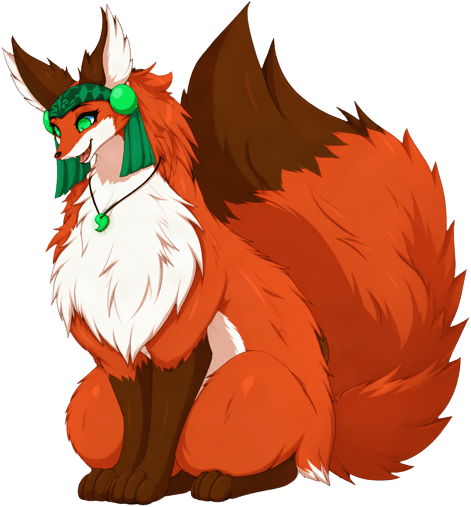 Transparent Fox Character