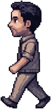 16 Bit Pixel Warrior Sprite
