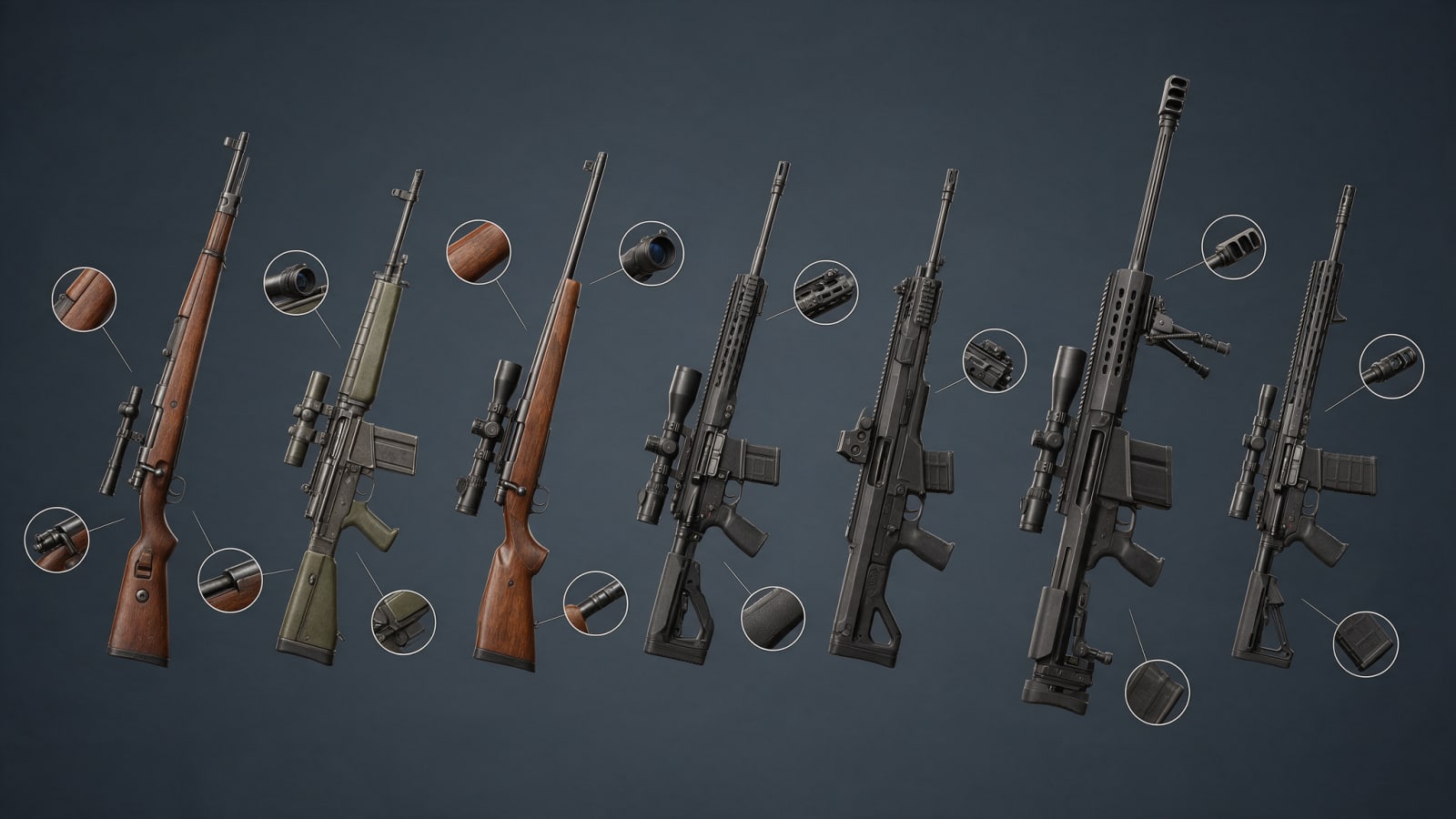 Elite Snipers Weapon Concept Sheet