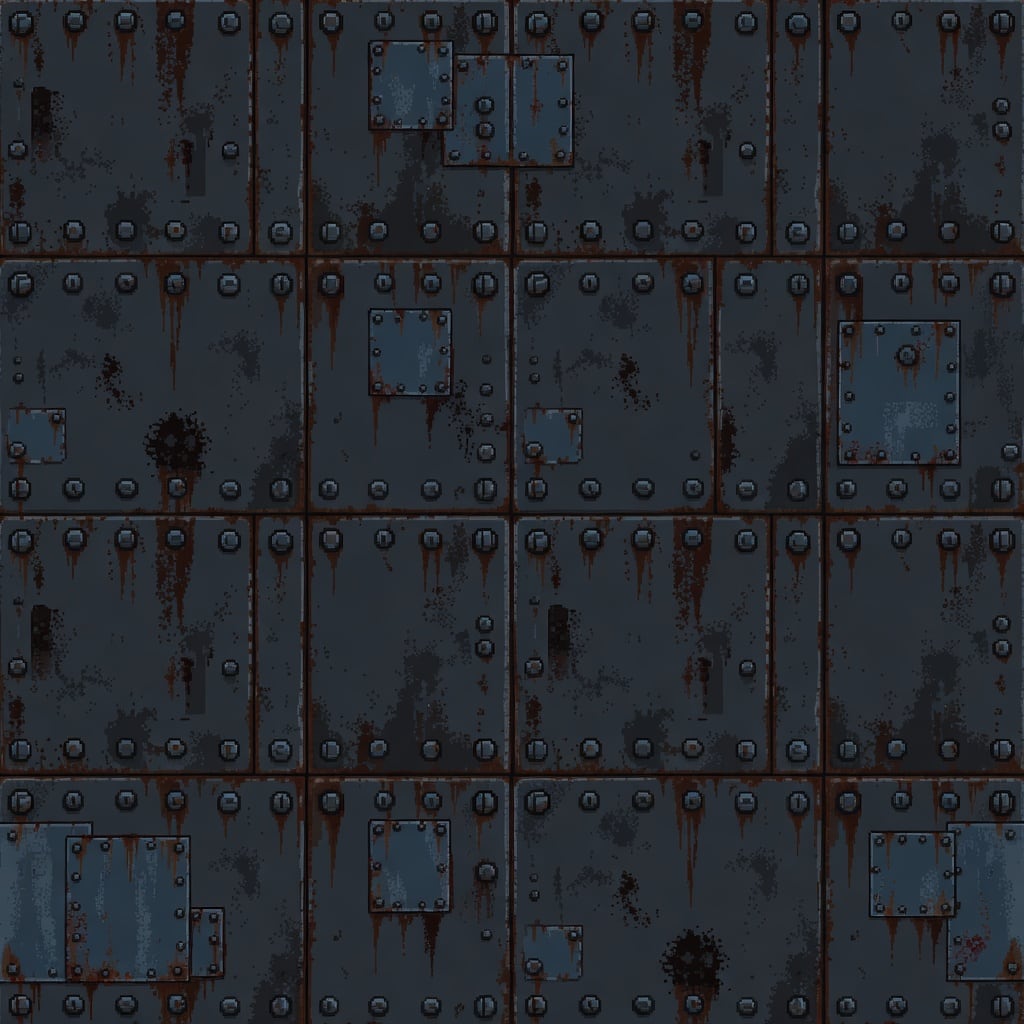 PROJECT DOOM - Arena Riveted Metal Wall Texture