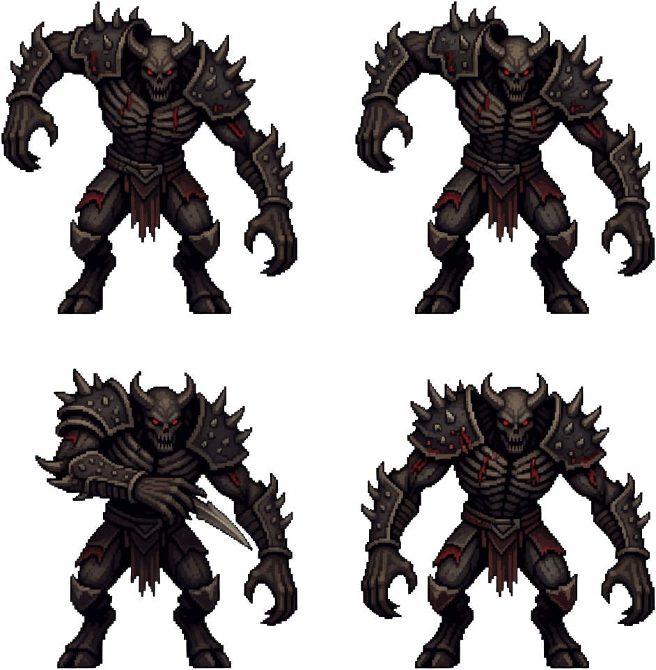 PROJECT DOOM - Grunt Attack 4-Frame Sheet