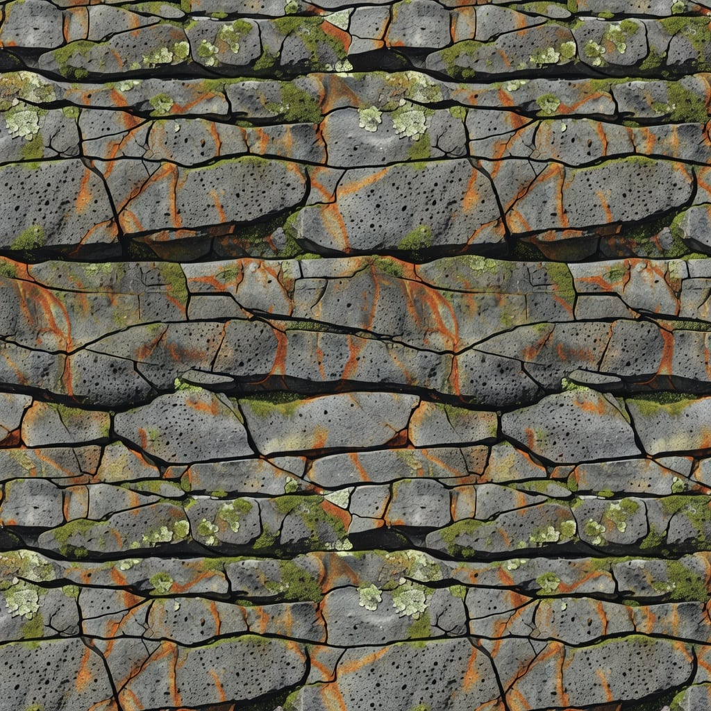 Seamless Volcanic Rock Cliff Texture