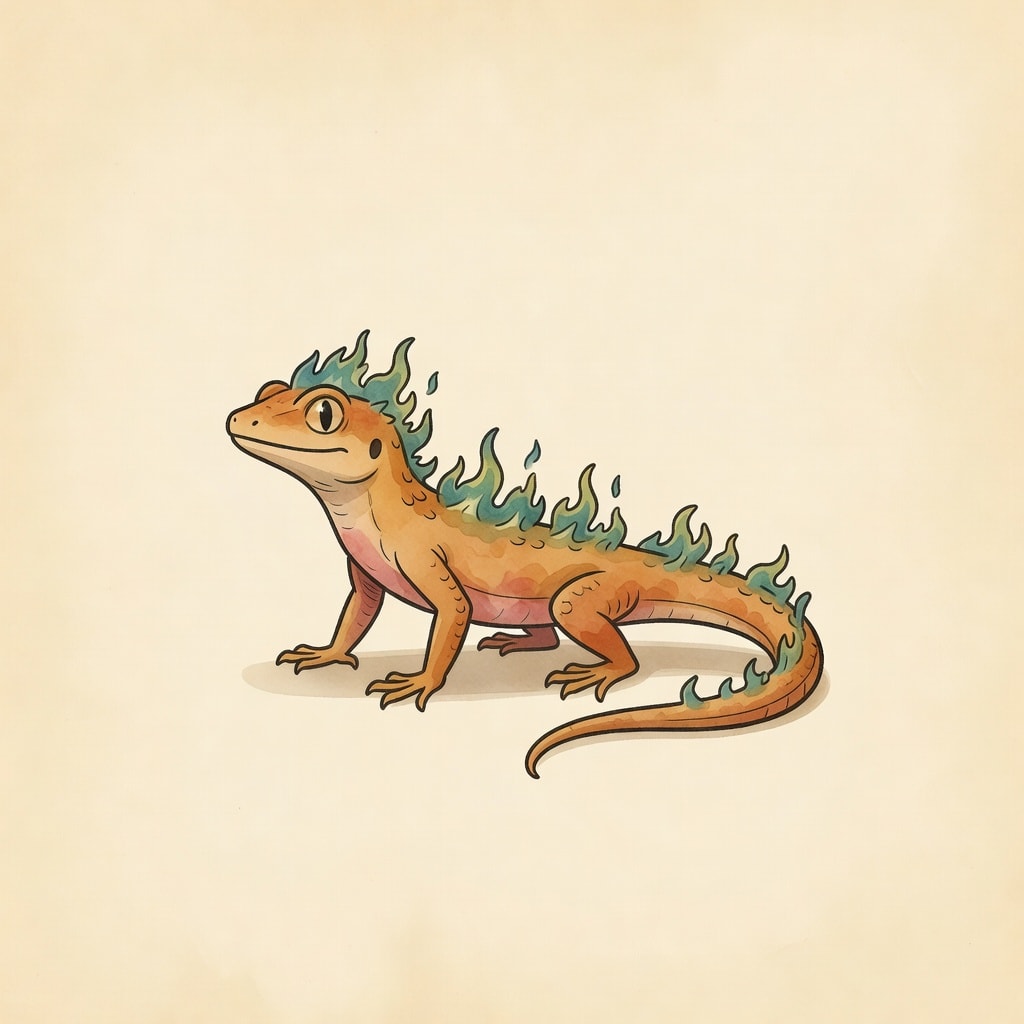 Flame Lizard Portrait
