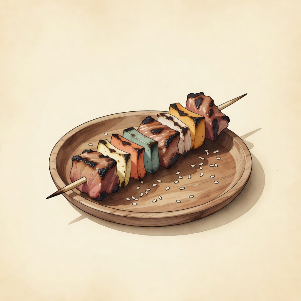 Charred Skewer Dish
