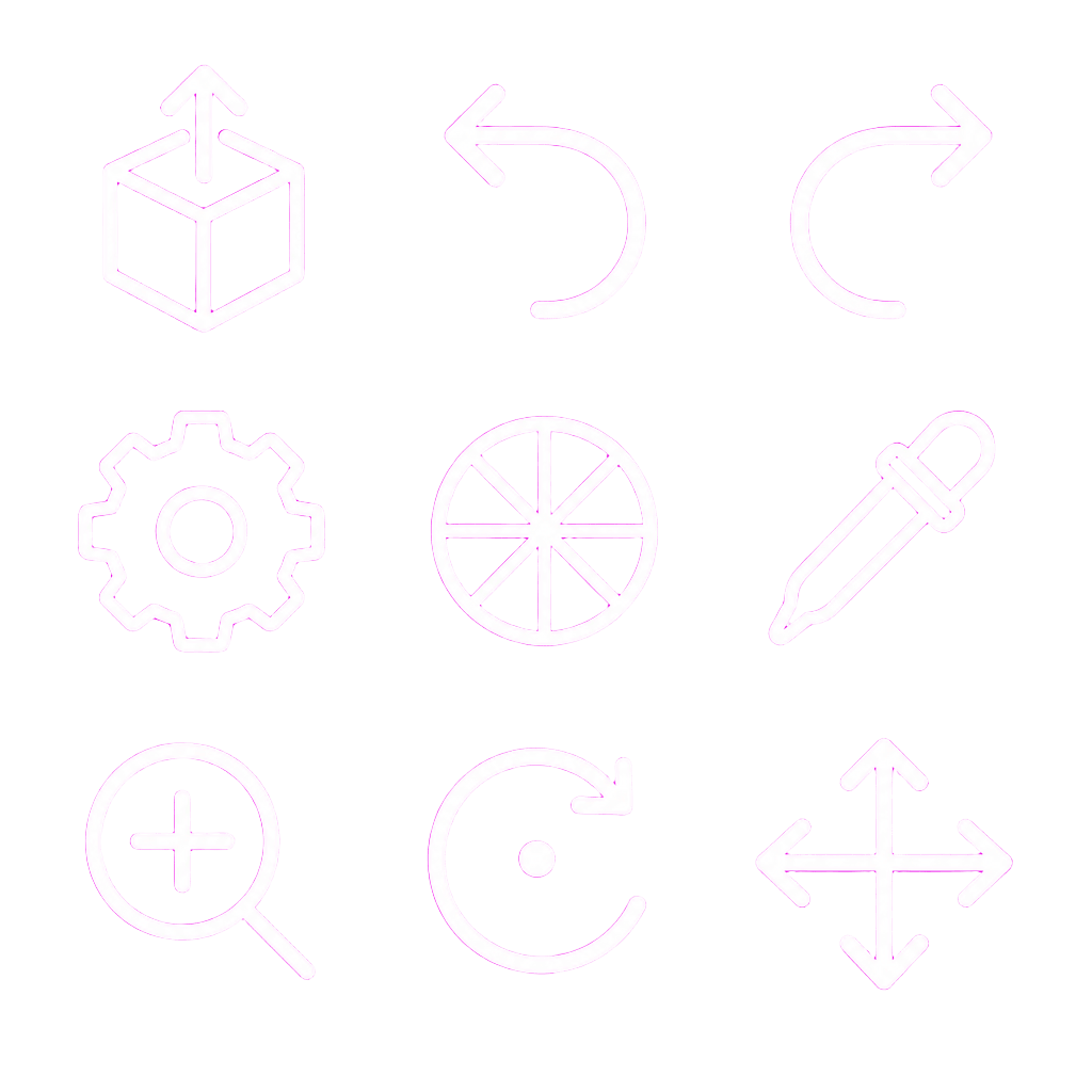 Painter Icon Sheet B - 9 glyphs