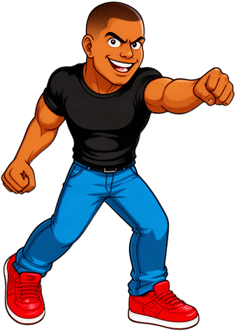 Muscular Math Teacher Warrior