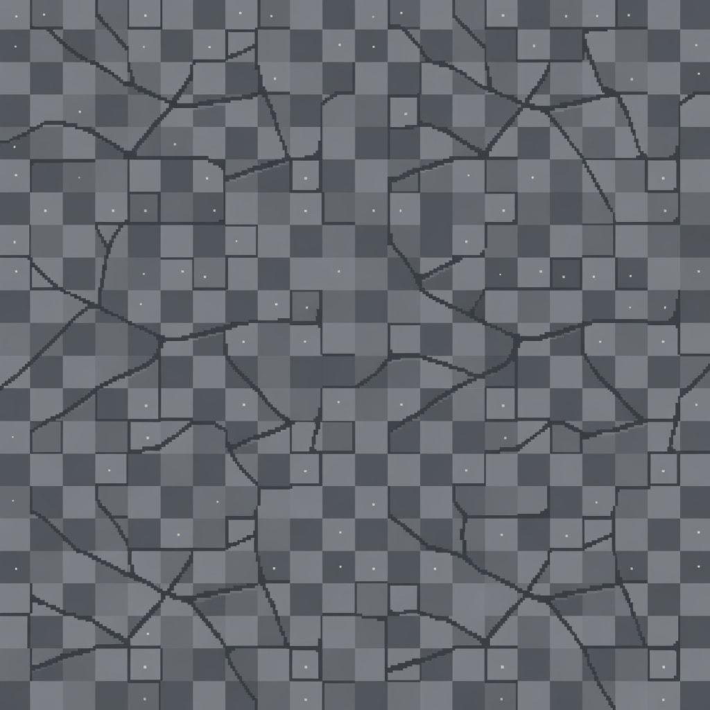 Grey Rock Stone Pixel Tile