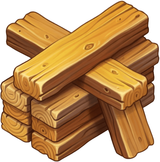 Timber Plank Stack - Settlement Prop (2 / 2)