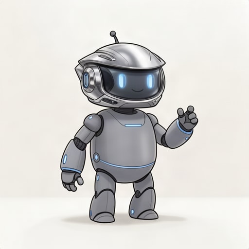 Premium Chrome Robot Head