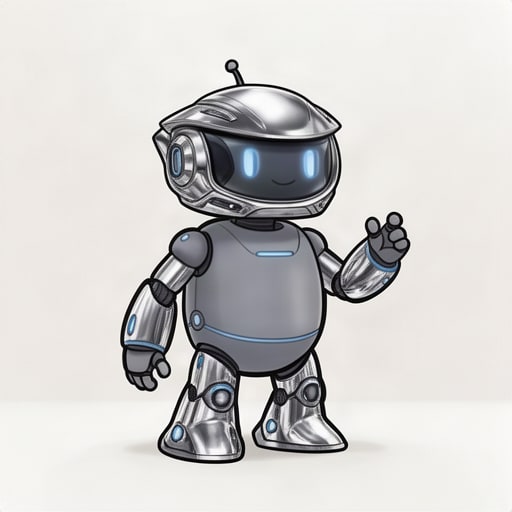 Premium Chrome Robot Legs