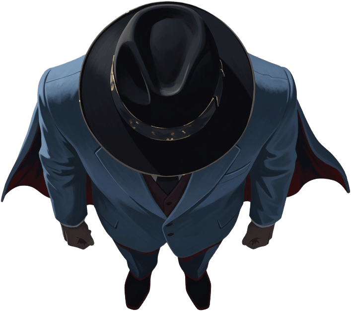 Pistol Gangster - Top-Down Enemy Sprite