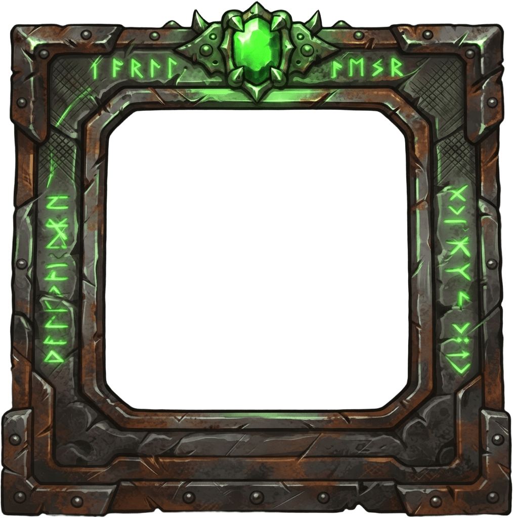 Image: Same ornate rectangular portrait frame, keep the e