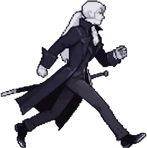 Pixel Vampire Hunter Run Cycle