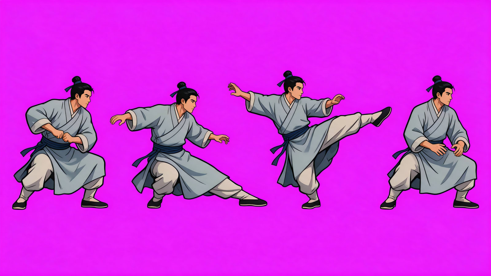 Wuxia Hero Sweep Kick Sheet