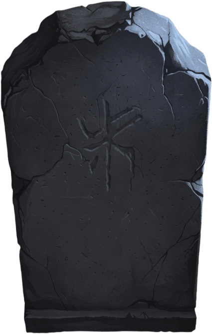 Leaning Gravestone