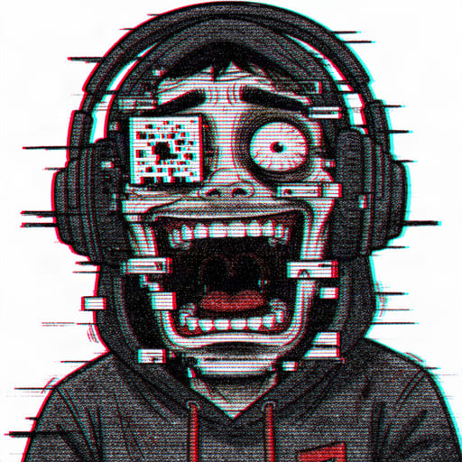 Glitched Screaming Avatar