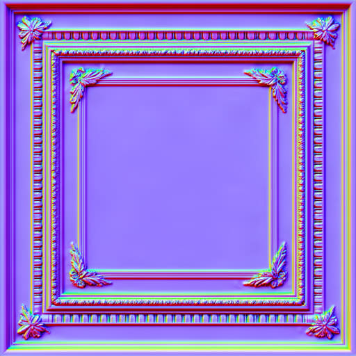 Ornamental Ceiling Normal Map