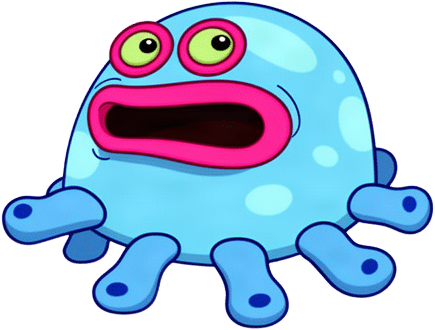 Cute Blue Creature Sprite