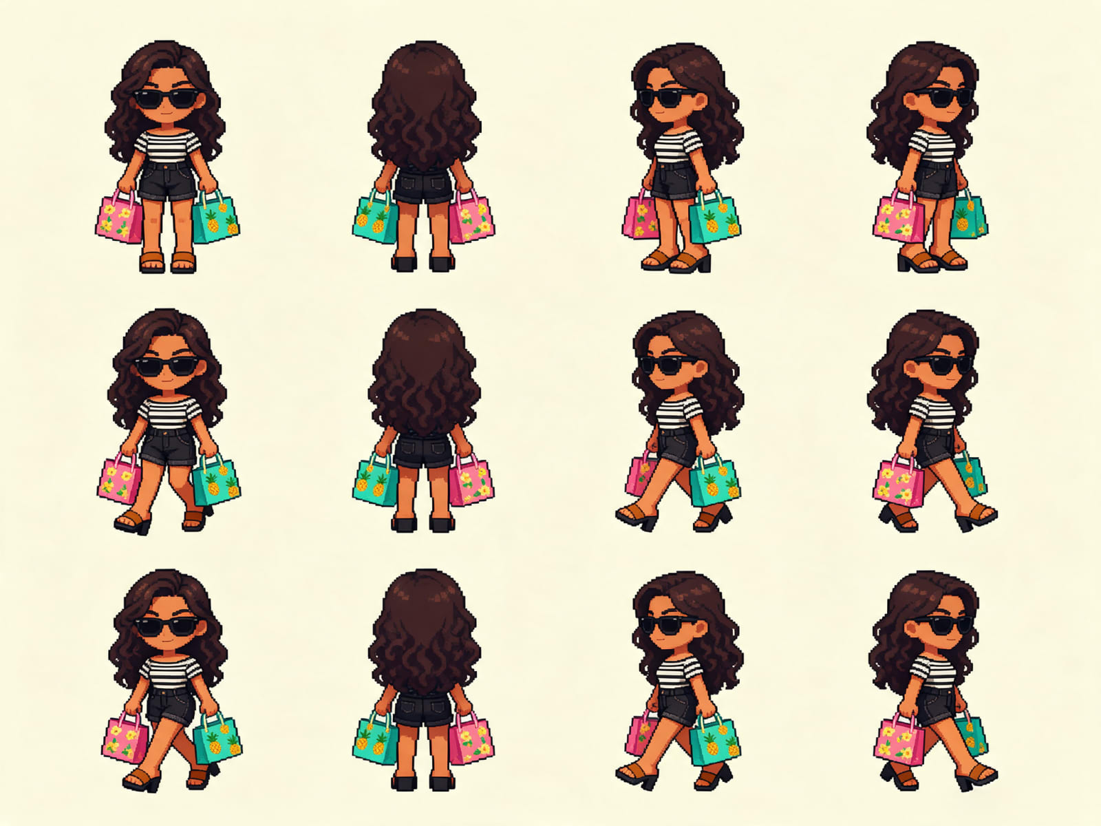 Boutique fashionista sprite sheet