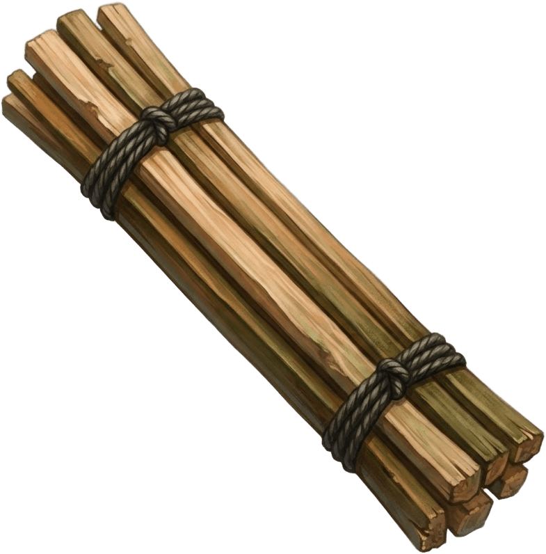 Image: Game inventory icon of a tight bundle of six strai