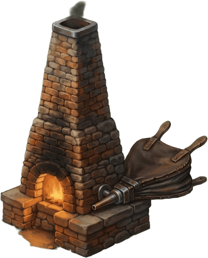 Image: Game inventory icon of a tall brick-lined stone bl