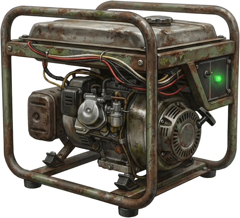 Image: Game inventory icon of a repaired portable petrol