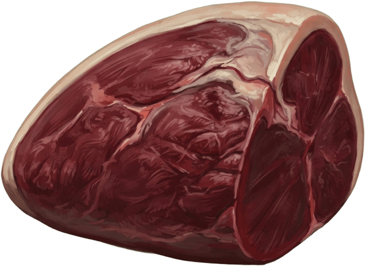 Image: Game inventory icon of a trimmed butcher's cut of