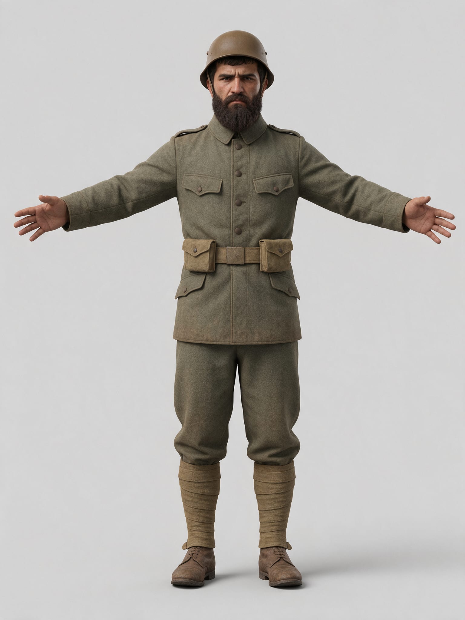 Magamed - WW1 Infantryman Concept (T-pose) (2 / 2)