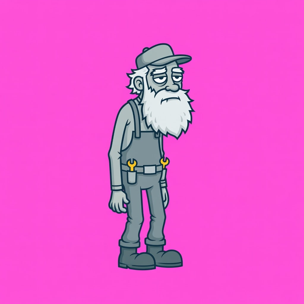 Grey Crew Sprite - Bearded Lanky