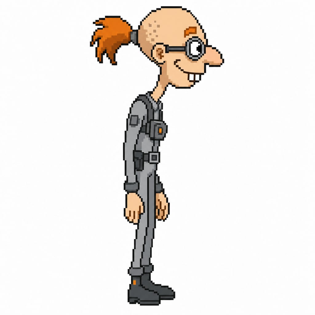 Grey Crew Sprite B - Tall Skinny Glasses